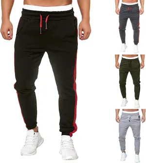 Mens Workout Cargo Sweatpants Sports Trousers Stretch Elastic Waist Gym Running Pants Cargo Hiking Pants Lightweight
