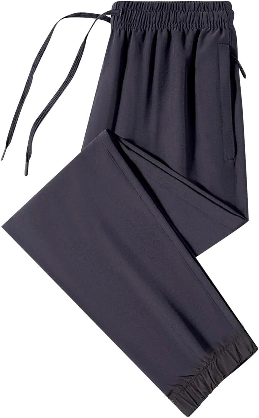 MIDOO Cargo Pants for Men Casual Drawstring Elastic Waist Sweatpants Regular Jogger Pants Loose Workout Trousers Pockets