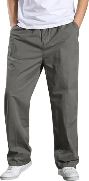 MIDOO Mens Cargo Pants Slim Fit Casual Loose Straight Sweatpants Outdoor Lightweight Work Hiking Pants Jogger Tousers