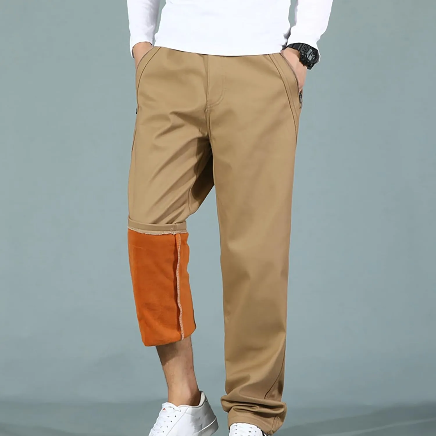 MIDOO Tactical Pants for Men Stretch Casual Joggers Athletic Pants Flex Stretch Loose Straight Sweatpants Work Hiking Pants