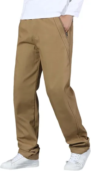 MIDOO Tactical Pants for Men Stretch Casual Joggers Athletic Pants Flex Stretch Loose Straight Sweatpants Work Hiking Pants