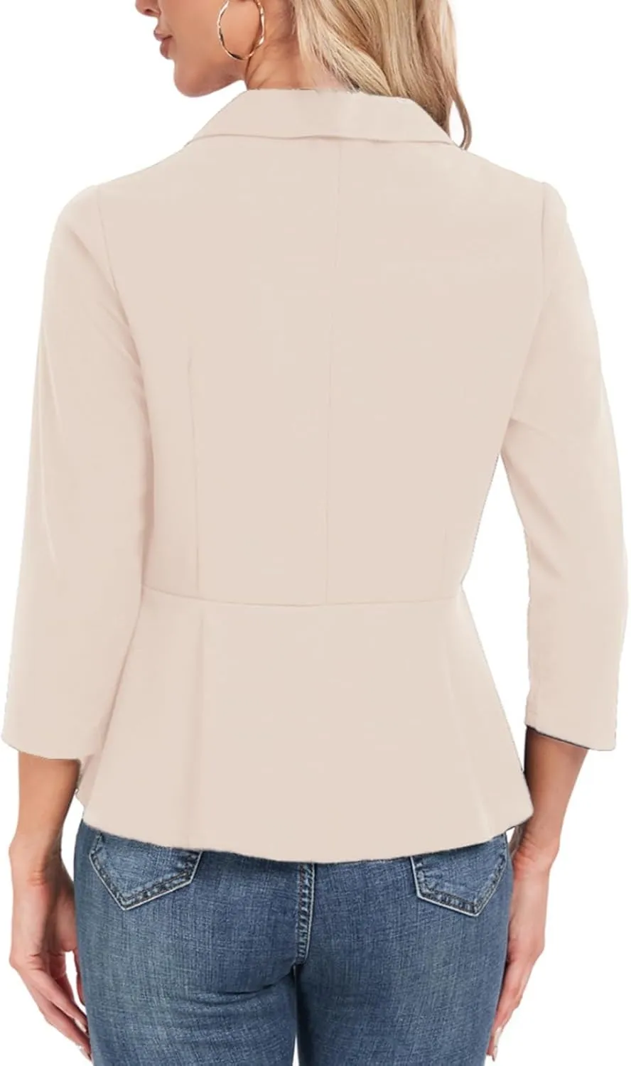 MINTLIMIT Womens Blazer Suit Jackets Dressy 3/4 Sleeve Blazer Casual Business Blazer for Work 2025