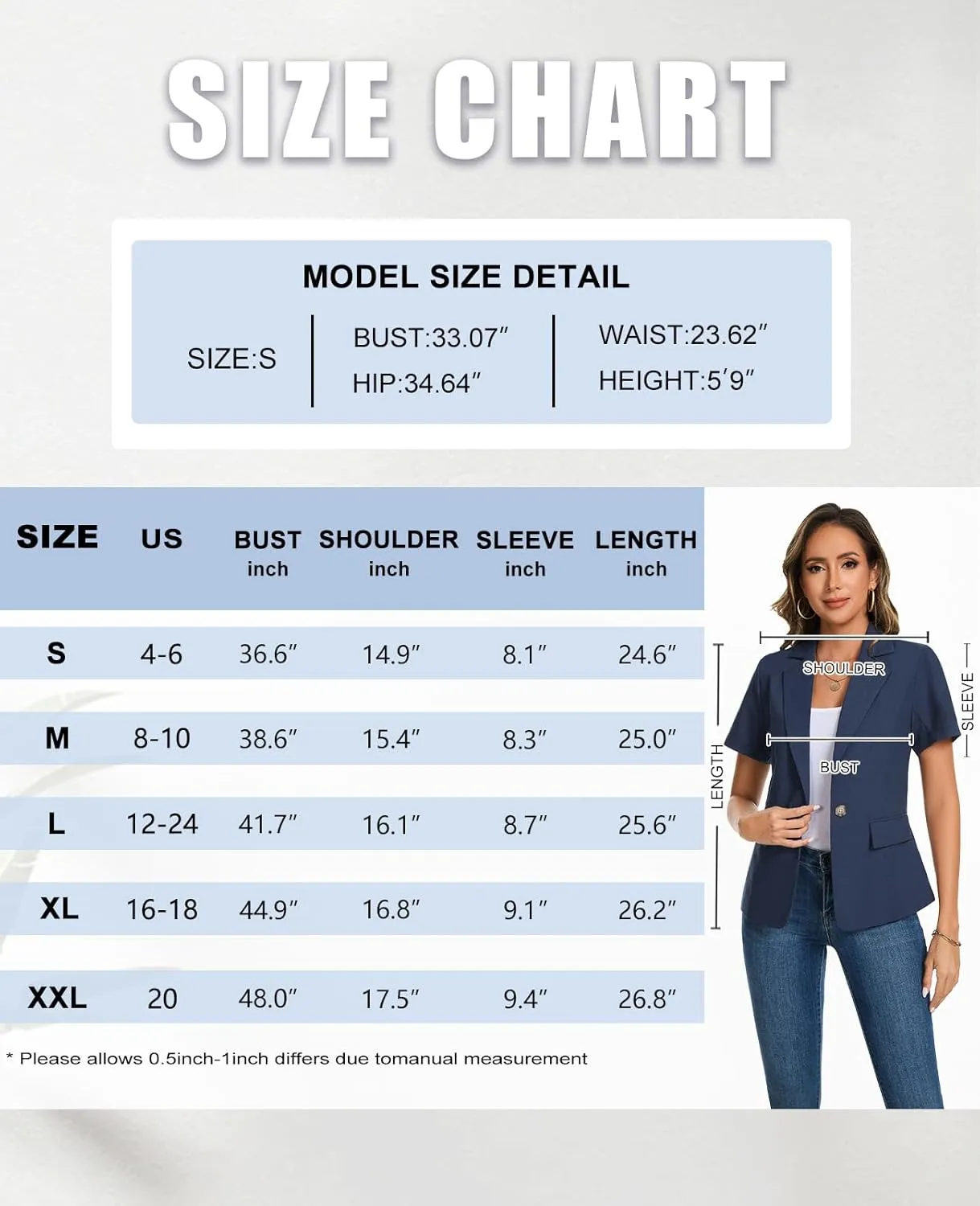 MINTLIMIT Women's Cotton Linen Blazer Jacket Short Sleeve Summer Casual Lightweight Button Lapel Blazers with Pockets