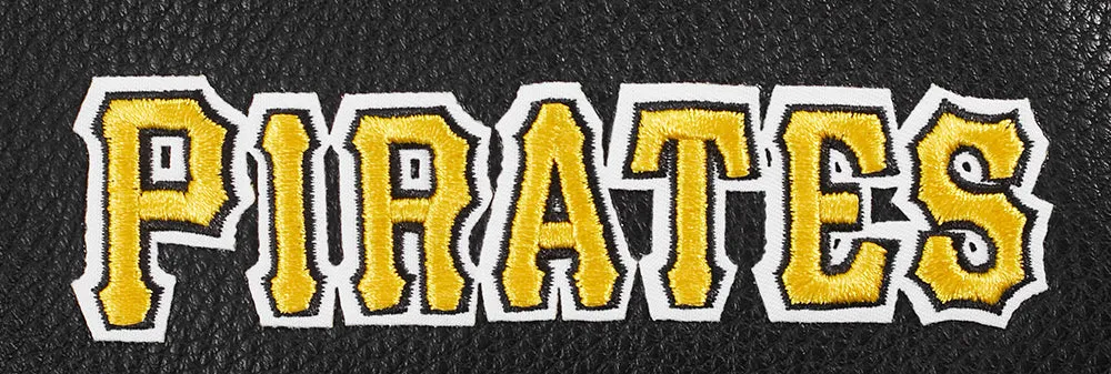 MLB PITTSBURG PIRATES CLASSIC WOMEN'S WOOL VARSITY JACKET (JET BLACK)
