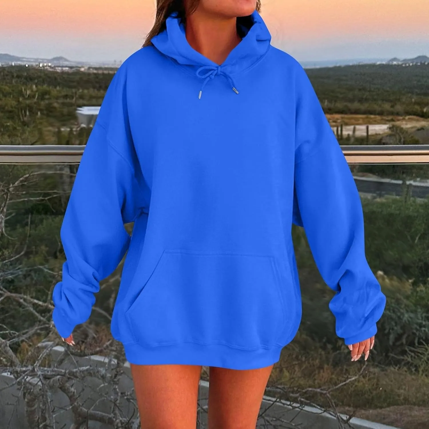 NREALY Womens Oversized Hoodies Striped Plus Size Sweatshirts Long Sleeve Sweaters Pullover Fall Clothes with Pocket