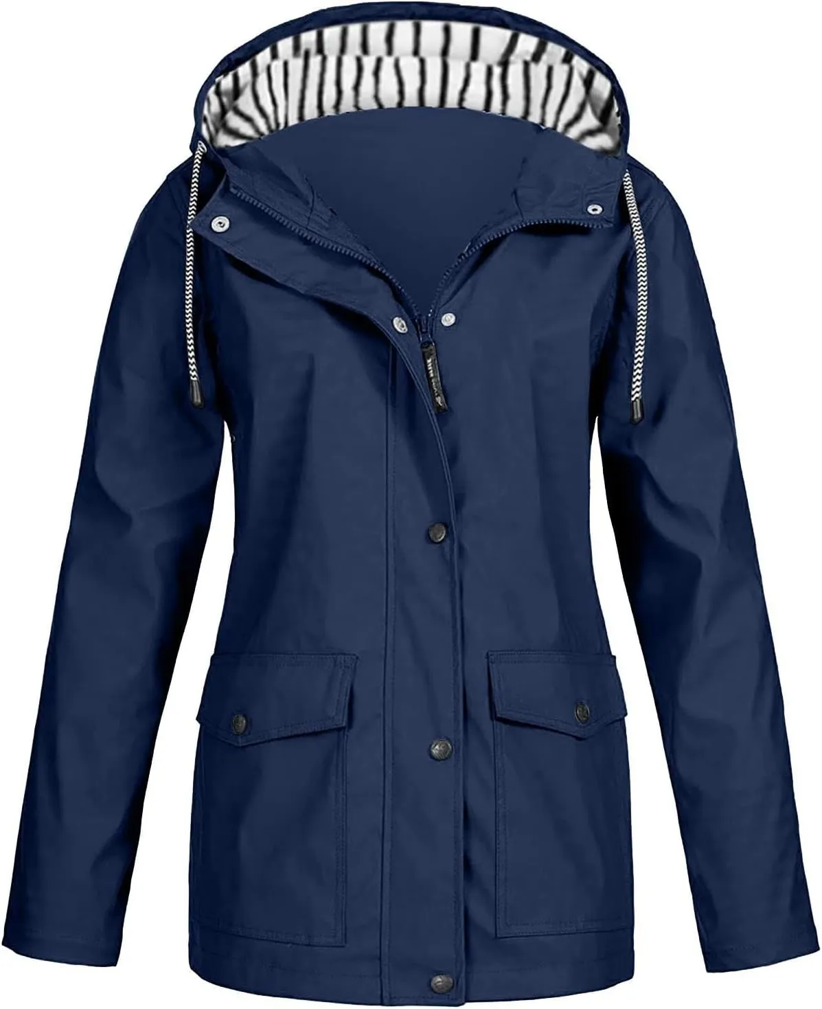 OIOLOYJM Yellow Rain Jacket Womens Waterproof with Hood Rain Coat with Hood Women Plus Size Winter Coats for Women Raincoats