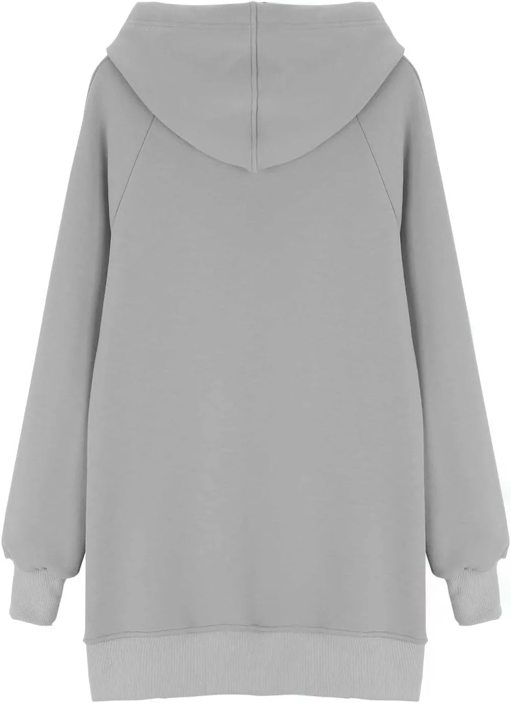 Oversized Hoodie Dress for Women Casual Drawstring Long Warmy Sweatshirt with Pockets Fashion Split Hem Long Sleeve
