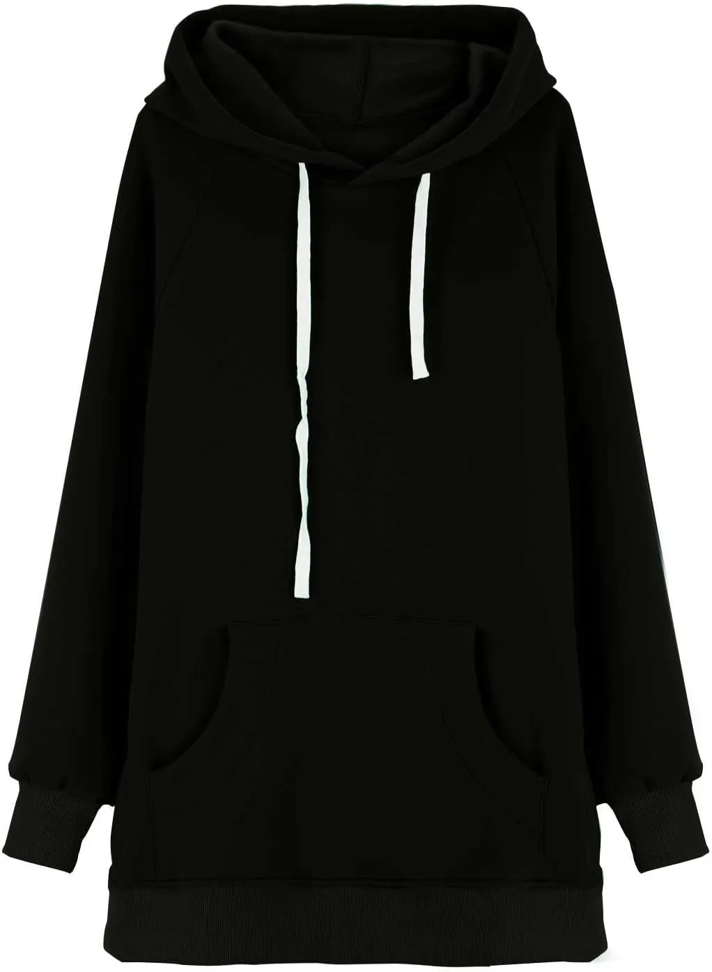 Oversized Hoodie Dress for Women Casual Drawstring Long Warmy Sweatshirt with Pockets Fashion Split Hem Long Sleeve