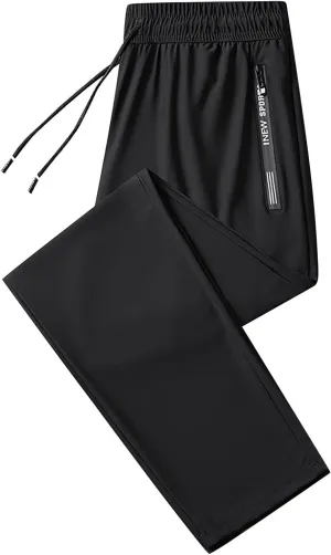 Palcomfy Glide Pants Pants Men's Quick Drying Sports Thin Stretch Quick Dry Pull-On Stretch Pants for Seniors Men