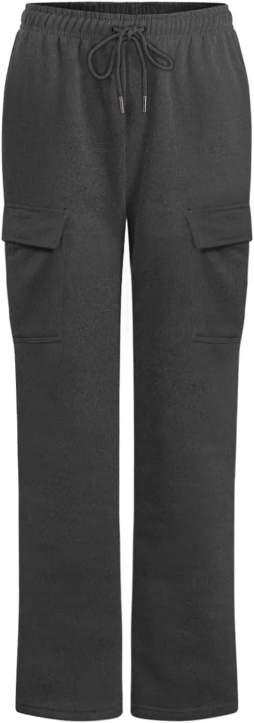 Pants for Women High Waisted Workout Casual Elastic Waist Sweatpants with Pockets