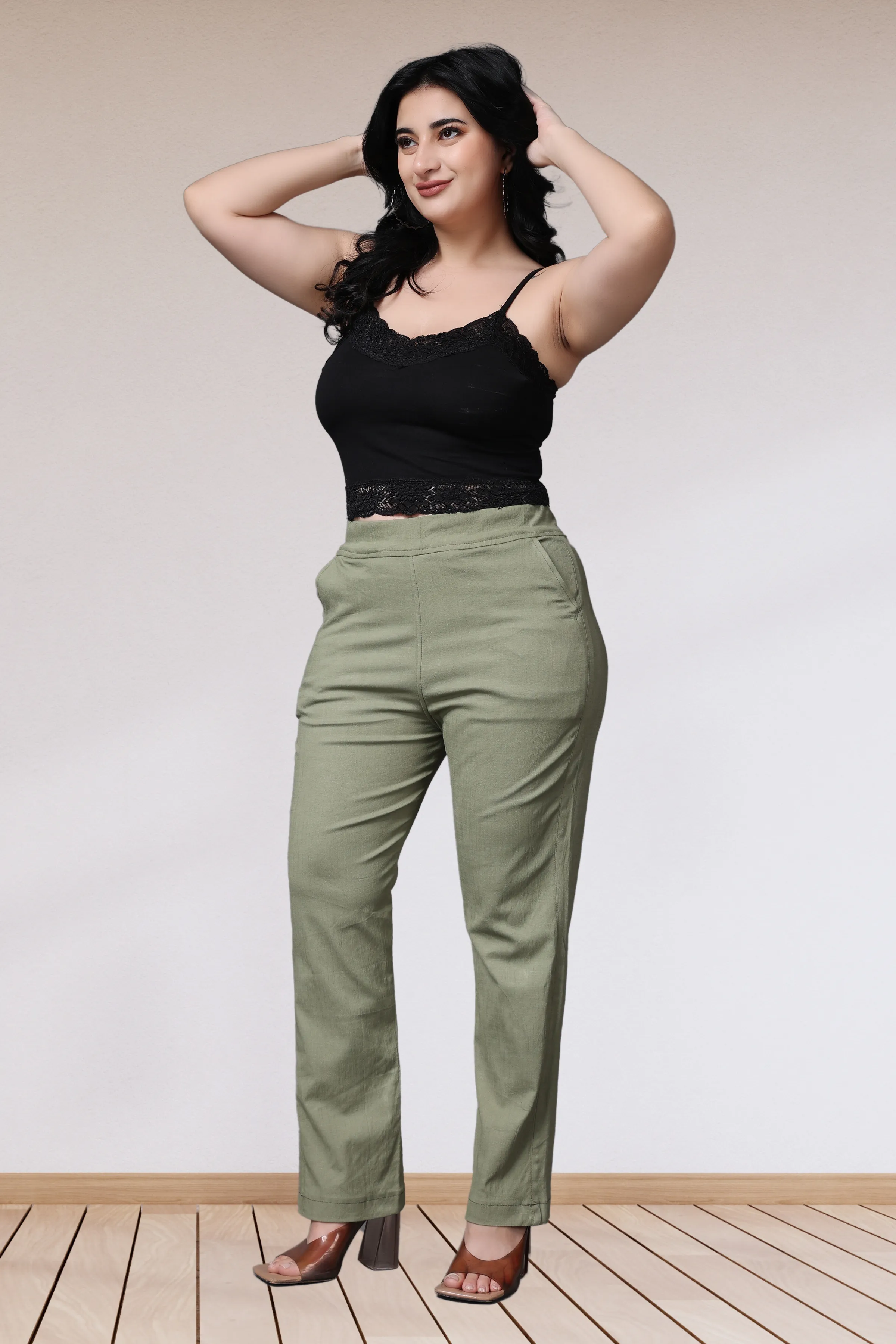 Pista Lycra Slub Pants