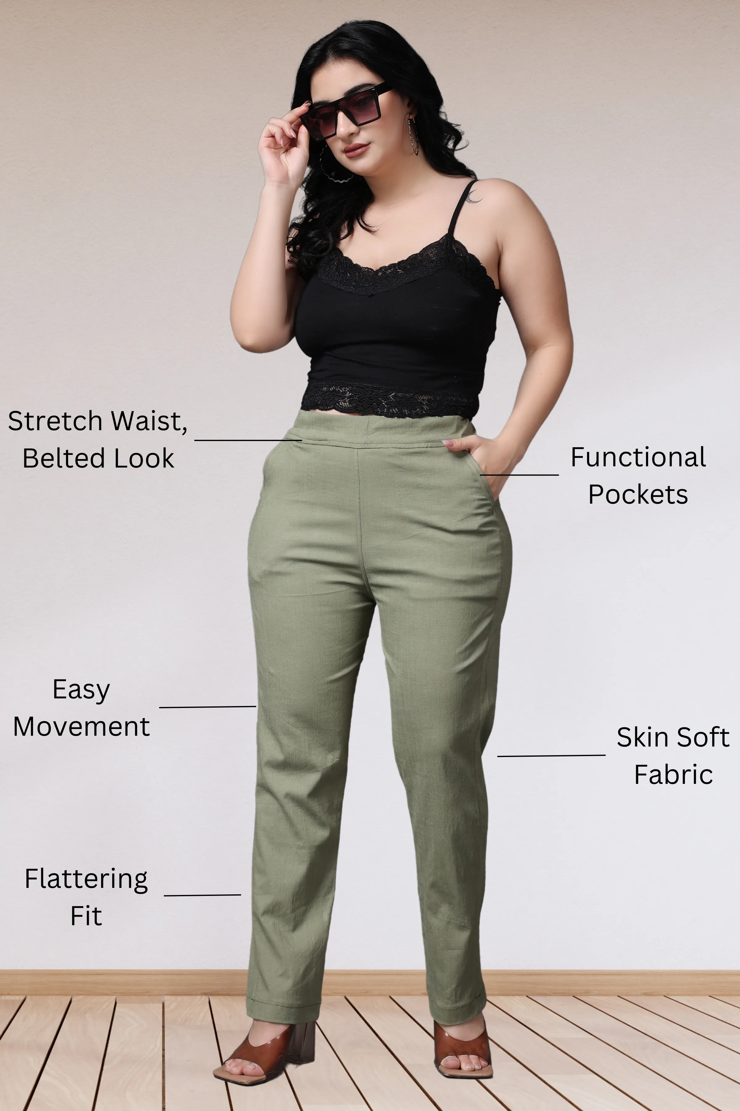 Pista Lycra Slub Pants