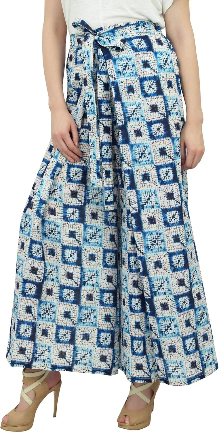 Printed Harem Pant for Women High Waist Palazzo Pant Casual Elastic Waist Trousers