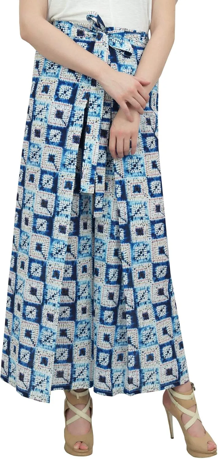 Printed Harem Pant for Women High Waist Palazzo Pant Casual Elastic Waist Trousers