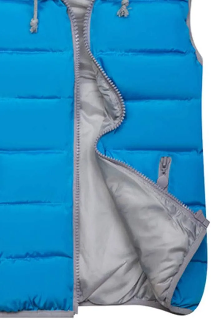 Puffer Vest Women with Hood Quilted Vest Lightweight Zip Up Padded Down Vests Sleeveless Winter Puffer Jacket Gilet Outerwear