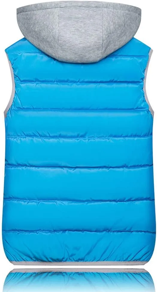 Puffer Vest Women with Hood Quilted Vest Lightweight Zip Up Padded Down Vests Sleeveless Winter Puffer Jacket Gilet Outerwear