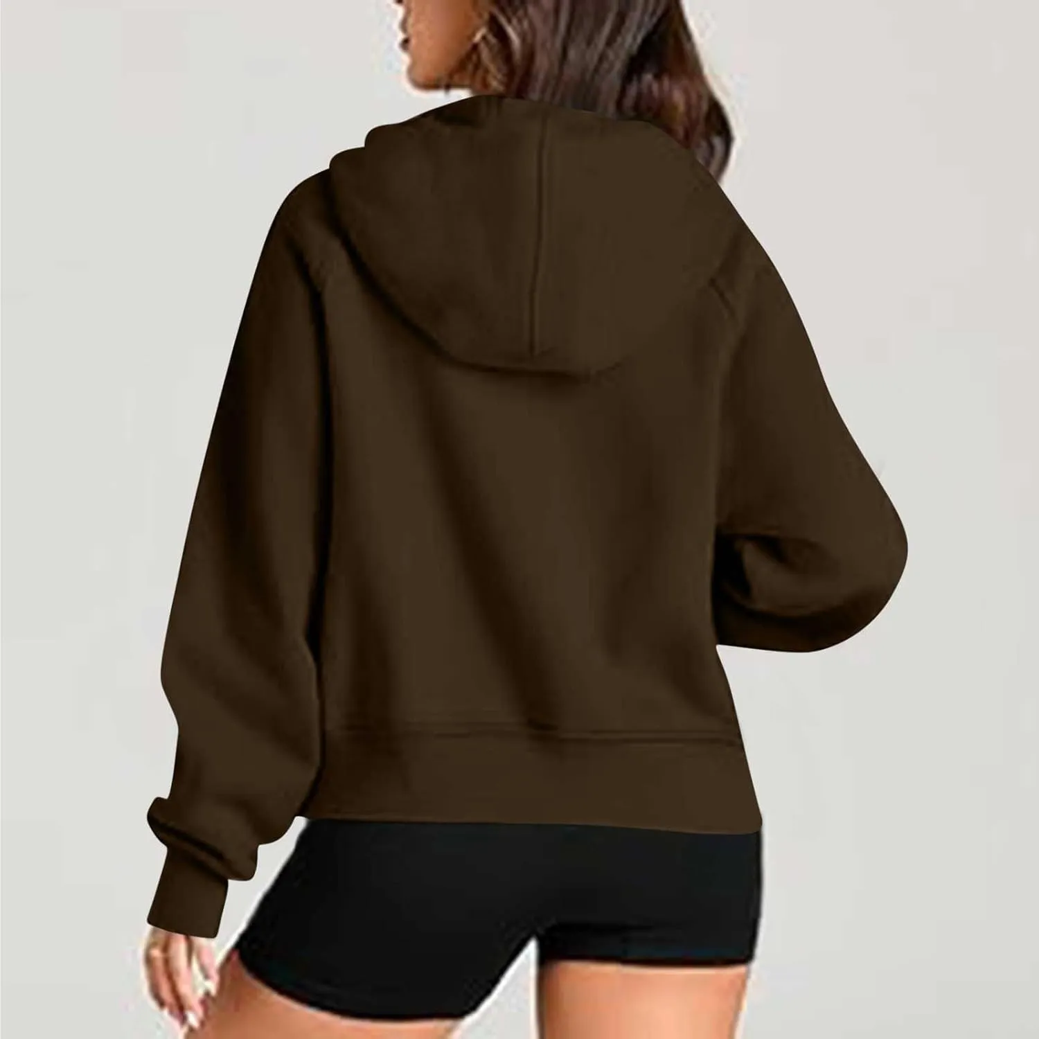 Pullover Sweaters for Women Quarter Zip Pullover Collared Sweater with Hood Oversized Zip Up Hoodie for Women
