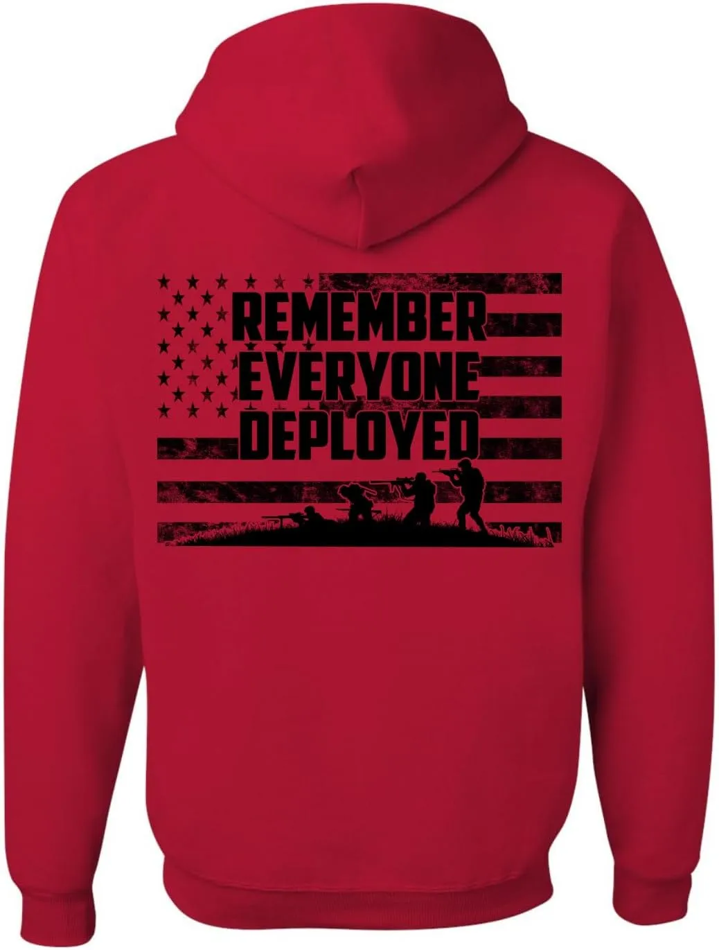 RED Friday US Military Shirt Remember Everyone Deployed Flag American Pride Men's T-Shirt