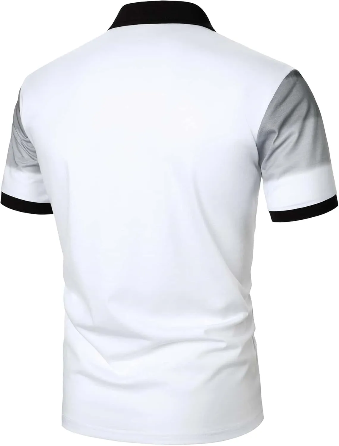 SOLY HUX Men's Golf Shirts Color Tennis Shirt Short Sleeve Casual Work T-Shirt