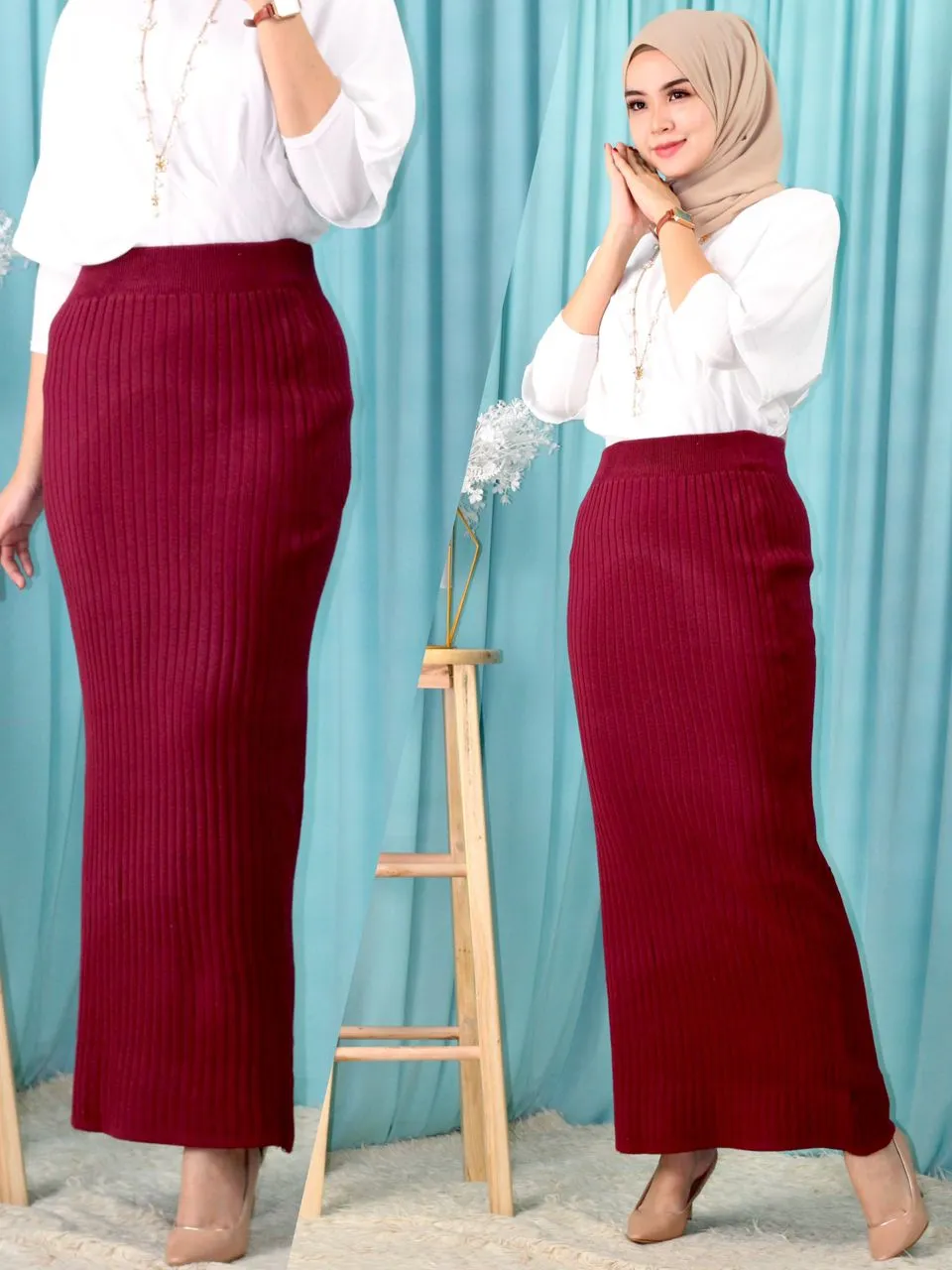 Straight Cut Pencil Skirt