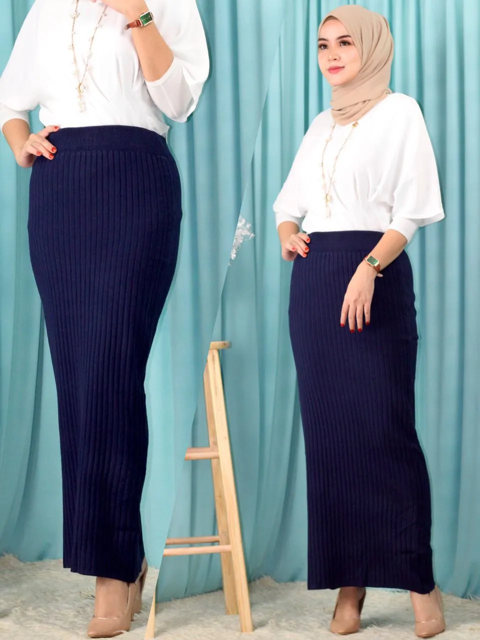 Straight Cut Pencil Skirt
