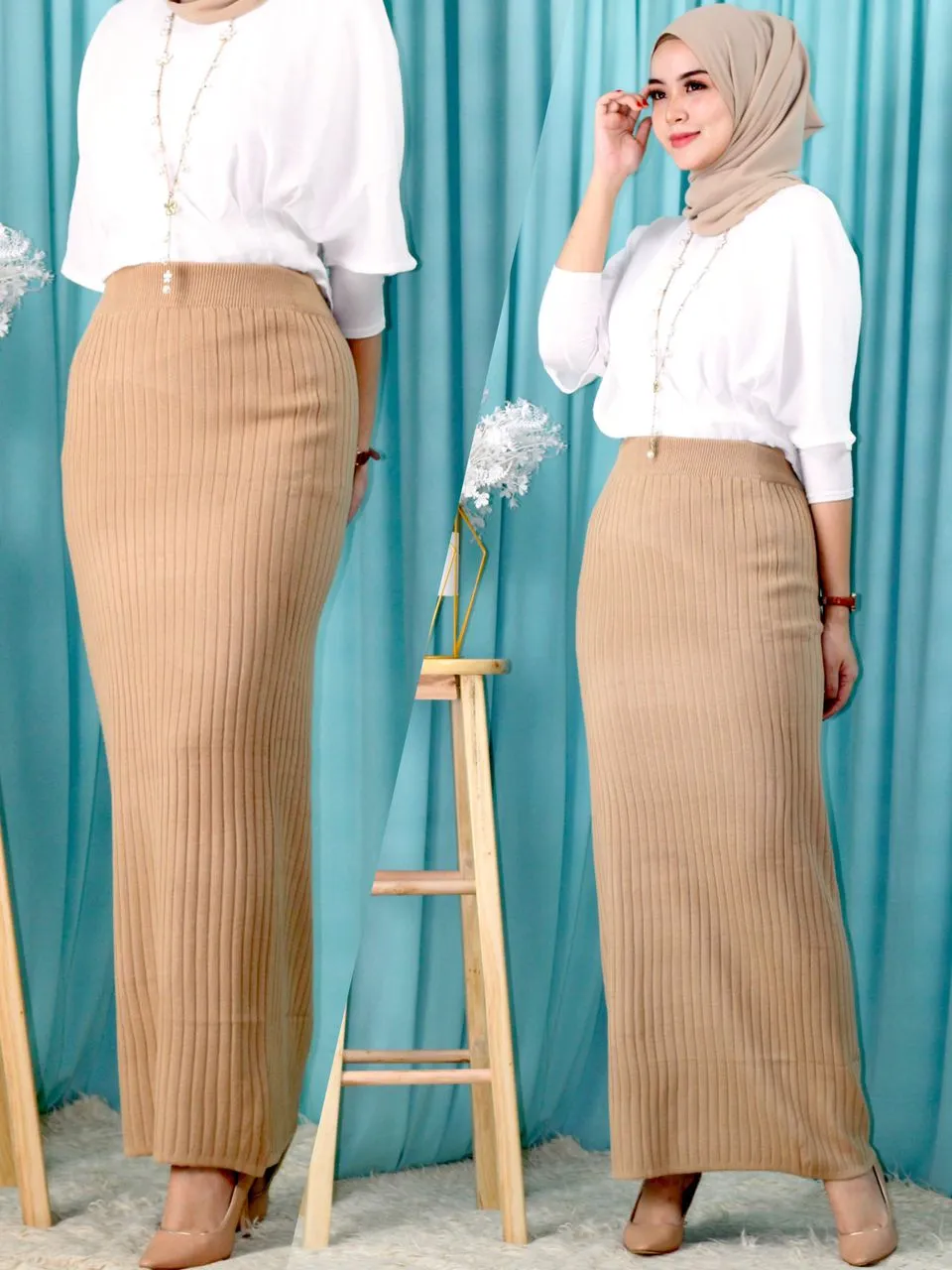 Straight Cut Pencil Skirt