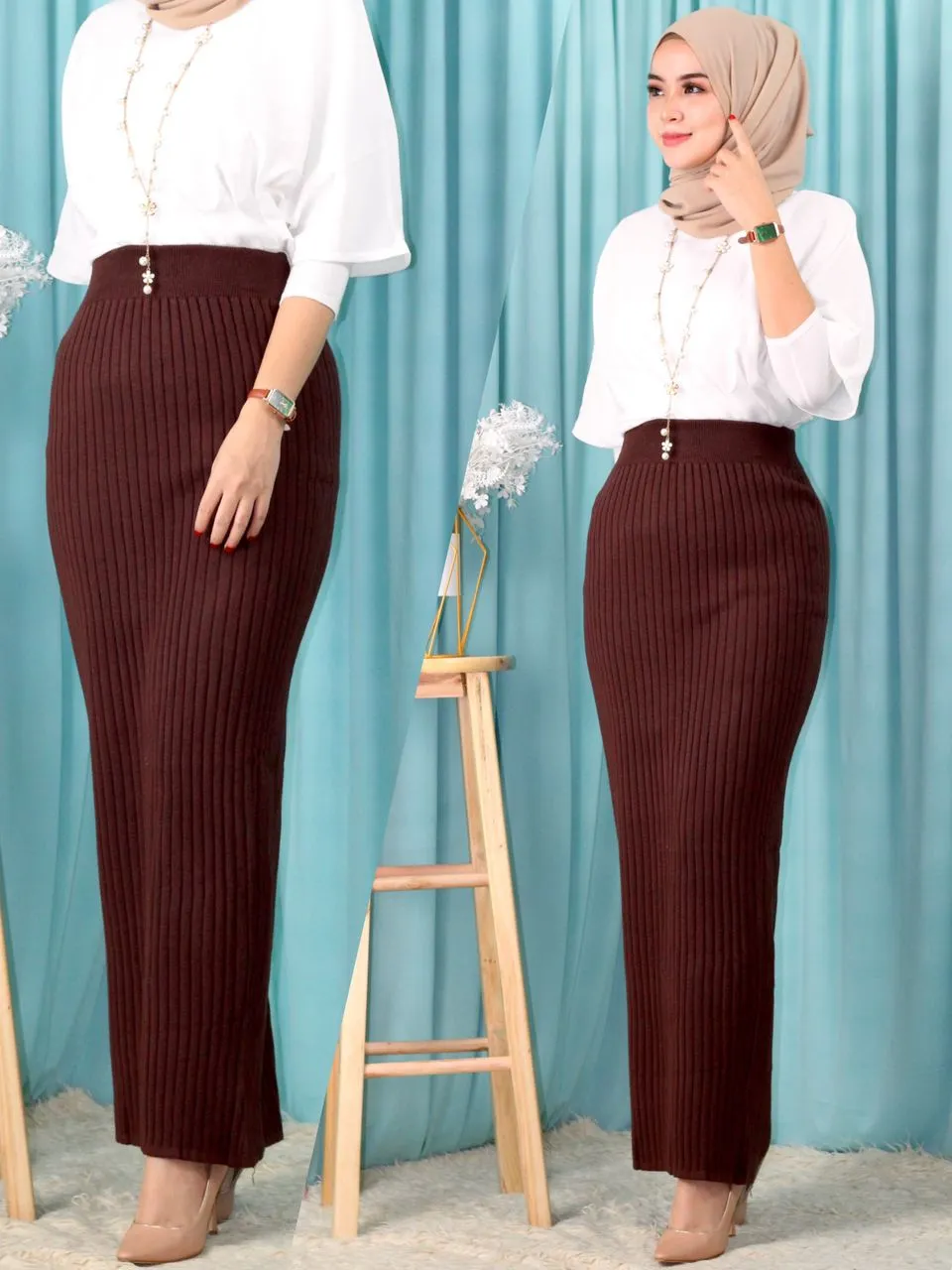 Straight Cut Pencil Skirt