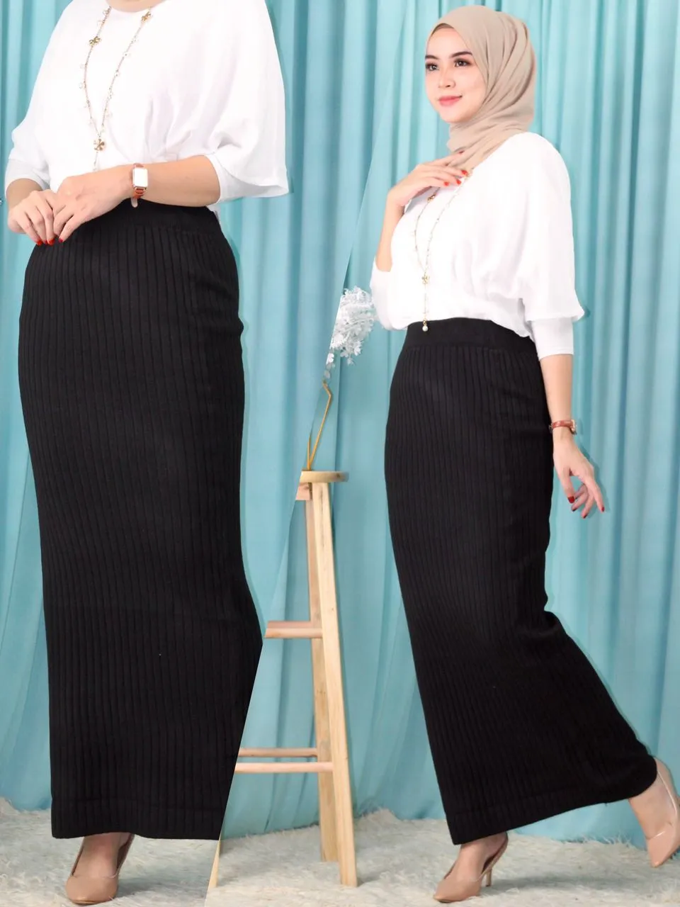 Straight Cut Pencil Skirt