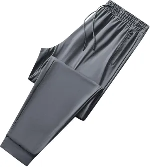 Sweatpants for Men Lightweight Tapered Mens Joggers Pants with Zip Pockets Slim Fit Workout Running Gym Sweat Pants