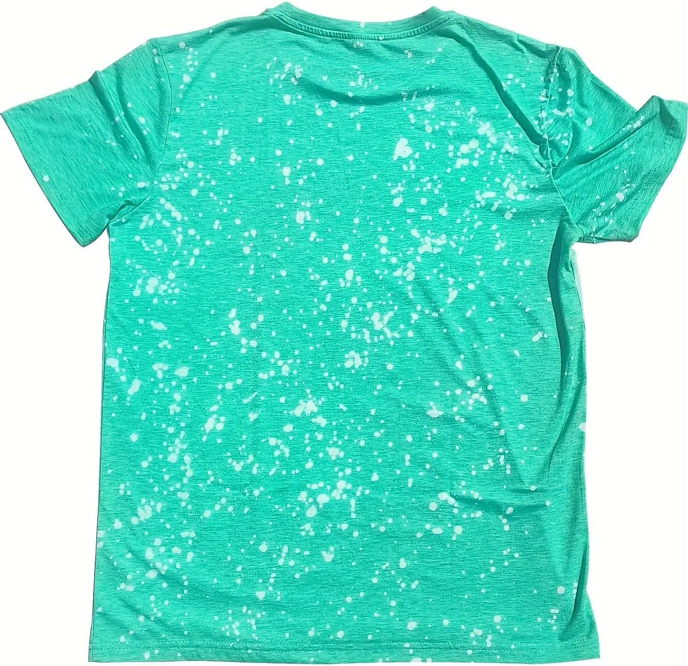 T Shirt Blanks Sublimation Bleached T-Shirt for Women Top Bulk Graphic Tees Comfy Trendy