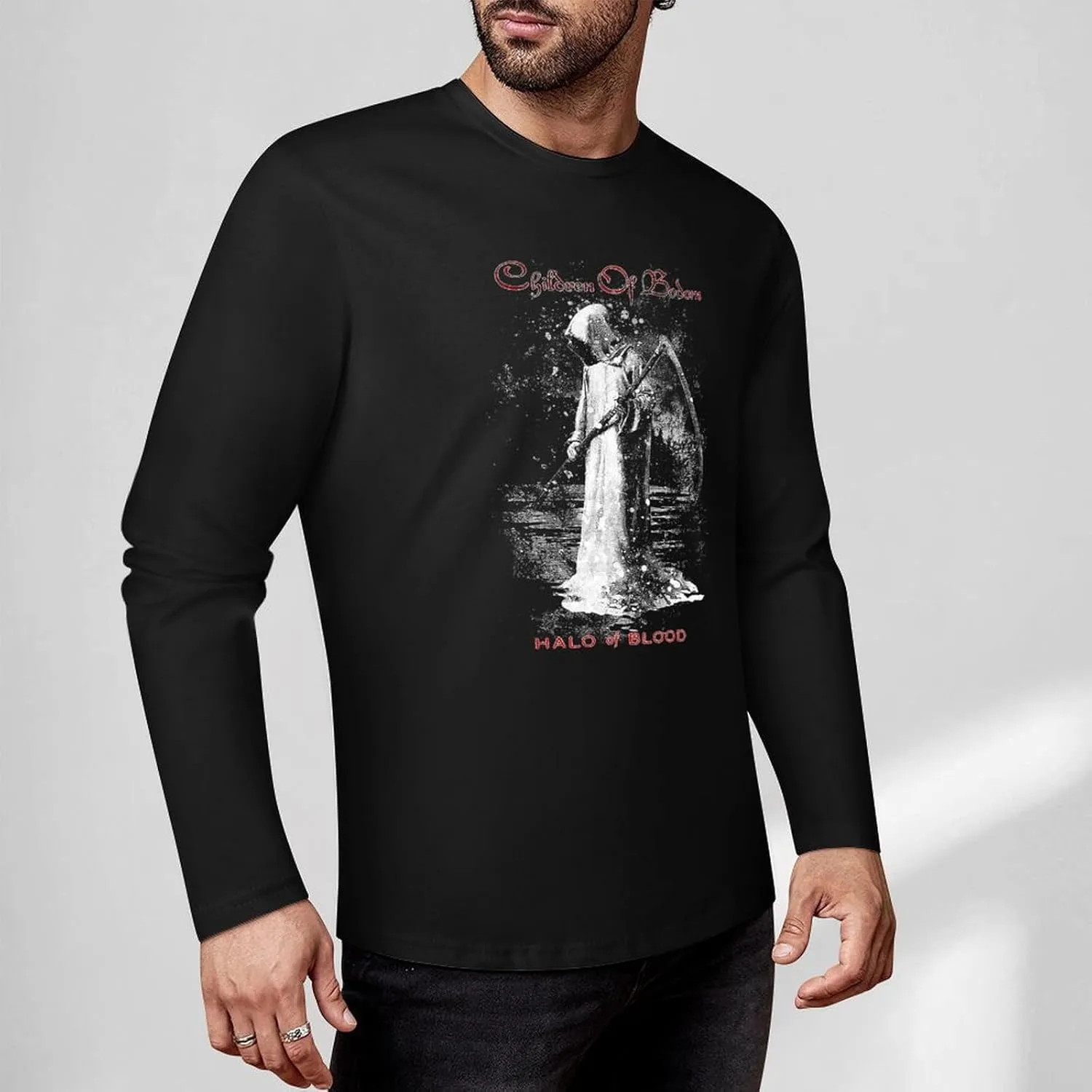 T-Shirt Men's Round Neck Long Sleeve Shirt Summer Casual Vintage Graphic Tunic T-Shirts