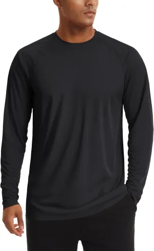 TACVASEN Men's Sun Shirt UPF 50  Long Sleeve UV Protection Lightweight Rash Guard Swim Shirt Quick Dry Fishing T-Shirt