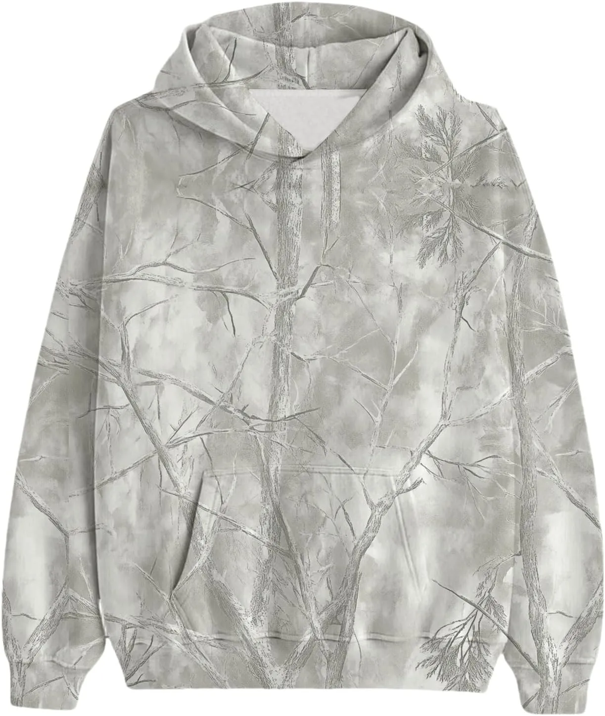 Thatrich Camo Hoodie Womens Maple Leaf Printed Sweatshirts Trendy Graphic Hoodies Lightweight Pullover Sweatshirt Spring Tops
