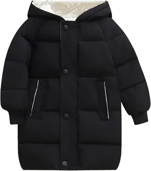 Toddler down Coat 4t Children's Down Padded Jacket Long Cotton Padded Jacket Baby Children's Padded Girls Snow Jacket