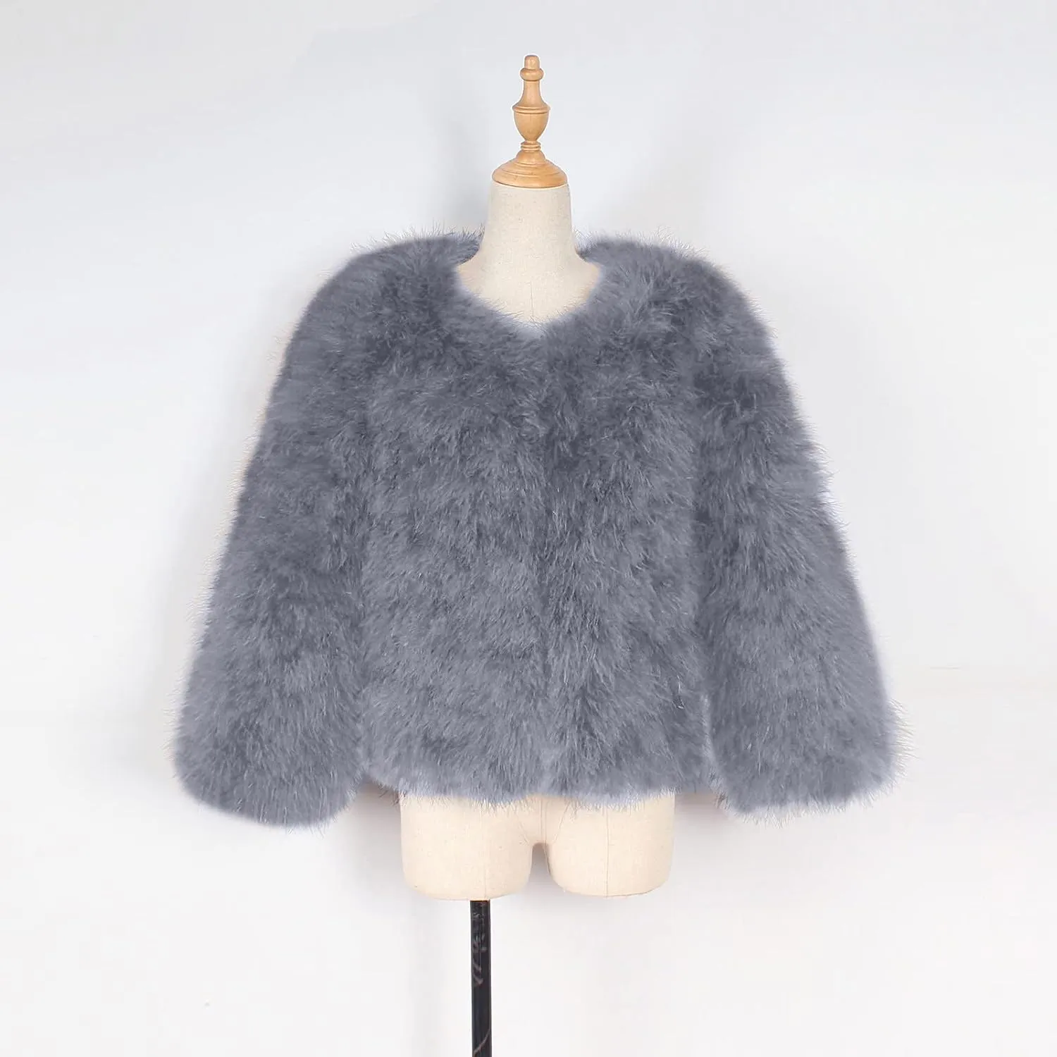 Toddler Girls Faux Fur Jacket Furry Coat Open Front Fur Cardigan Kids Girls Winter Coat Thicken Trendy Shaggy Jacket