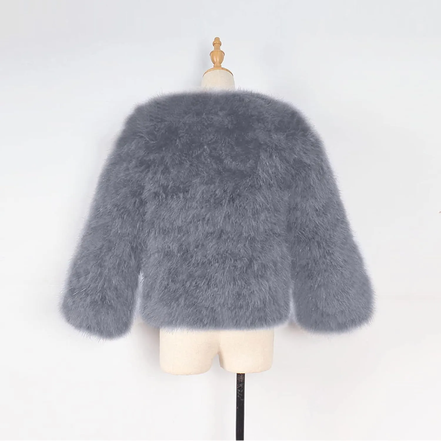Toddler Girls Faux Fur Jacket Furry Coat Open Front Fur Cardigan Kids Girls Winter Coat Thicken Trendy Shaggy Jacket