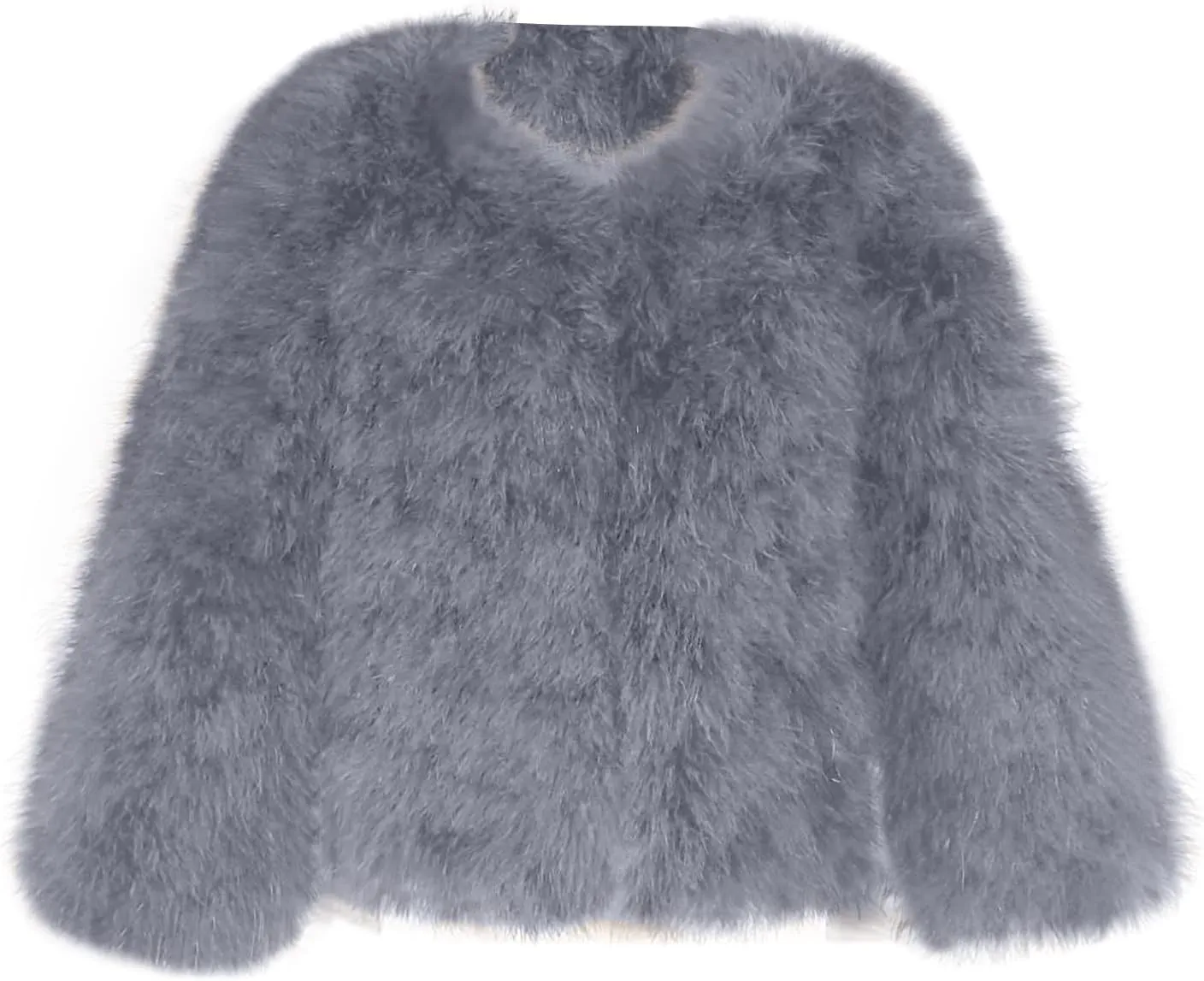 Toddler Girls Faux Fur Jacket Furry Coat Open Front Fur Cardigan Kids Girls Winter Coat Thicken Trendy Shaggy Jacket