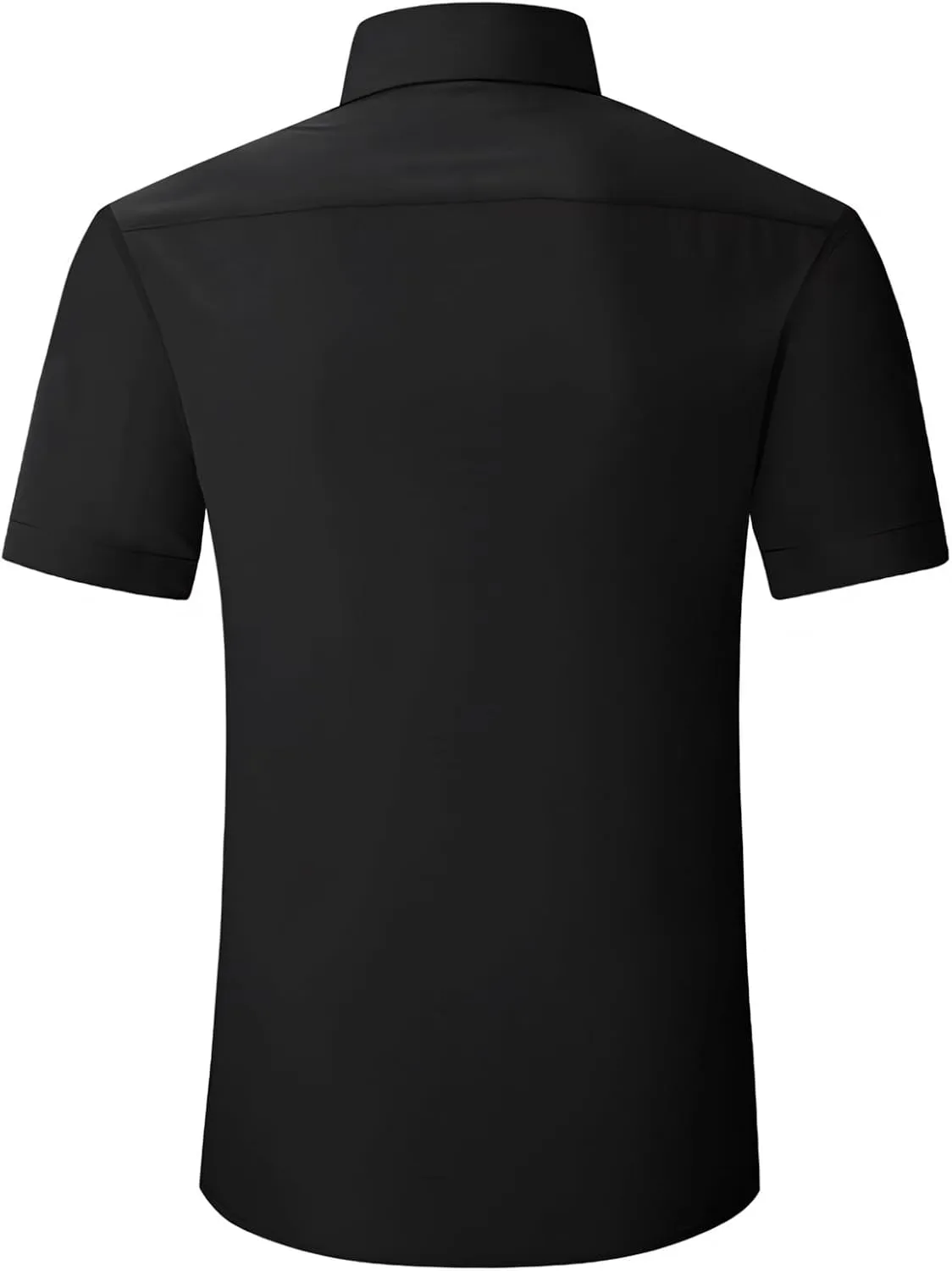 TopTie Men's Short Sleeve Shirt, Wrinkle-Resistant Business Formal Dress Shirt