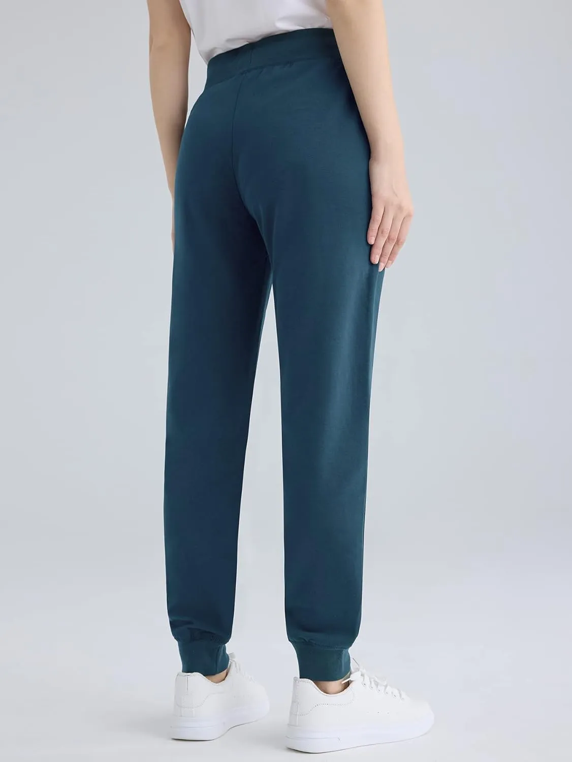 Weintee Women's Cotton Jersey Pocket Joggers