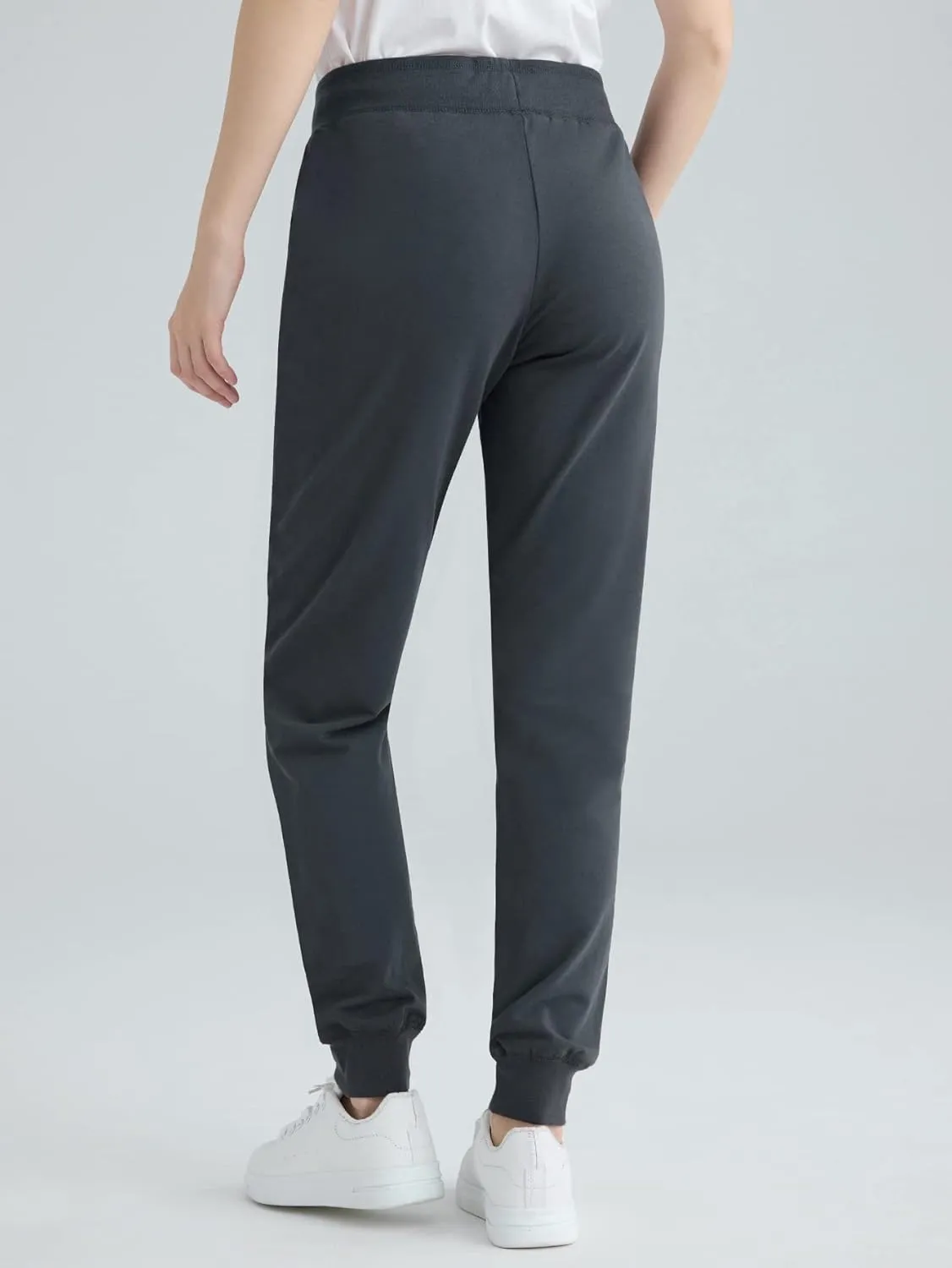 Weintee Women's Cotton Jersey Pocket Joggers