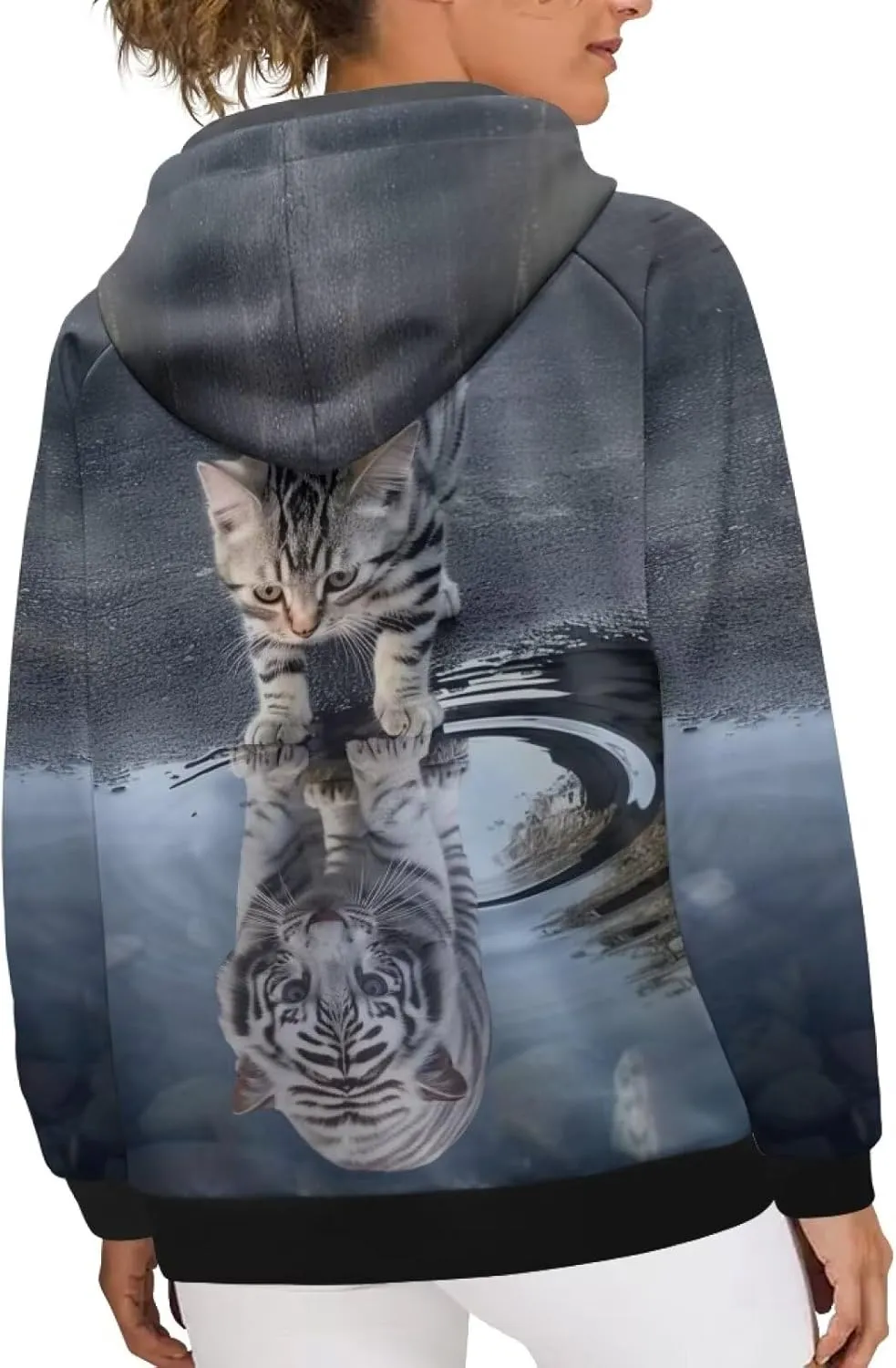 WELLFLYHOM Oversize Hoodies for Women Fashion Sweatshirt Long Sleeve Hooded Sweater Shirts Pullover Jumpers