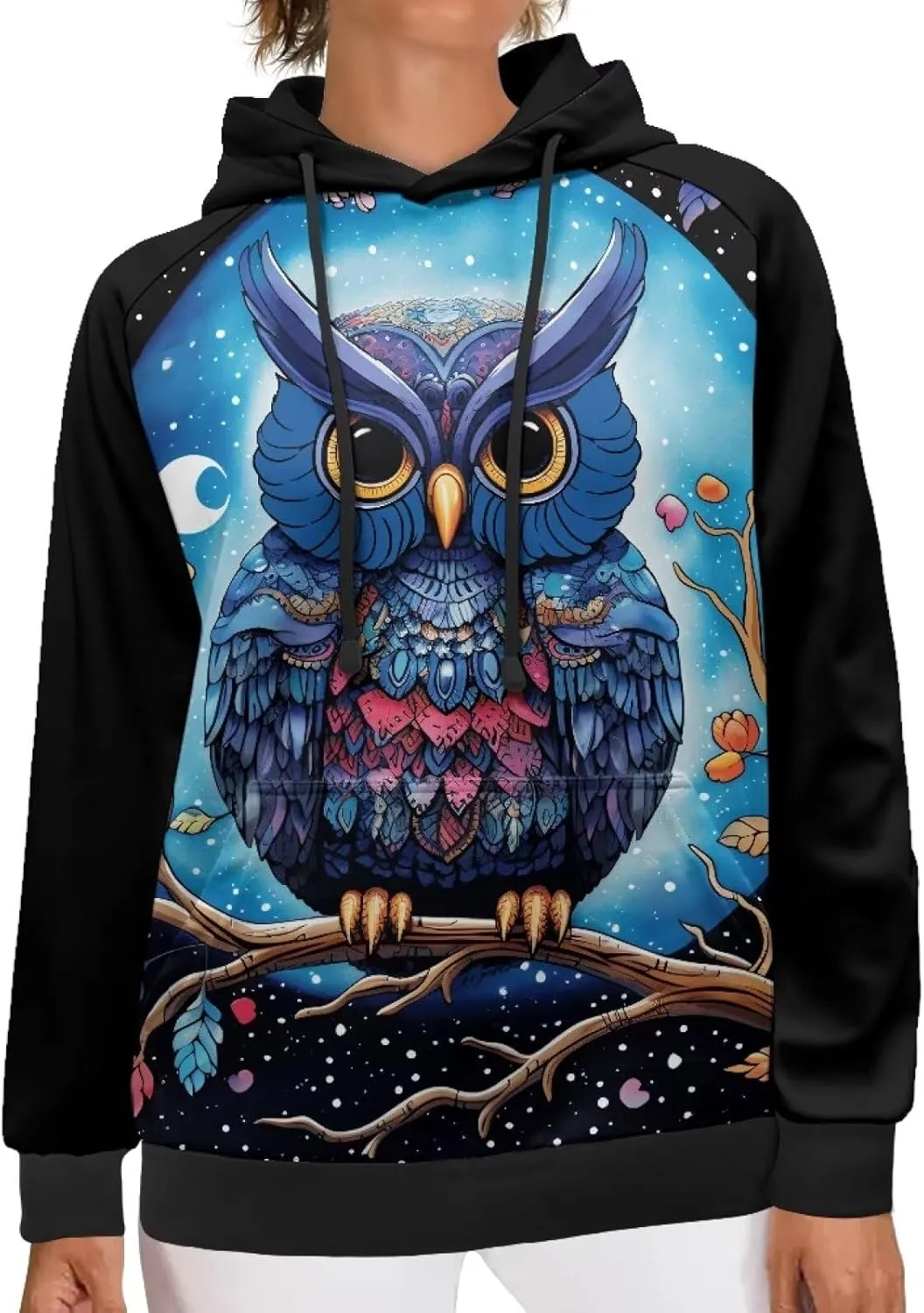 WELLFLYHOM Oversize Hoodies for Women Fashion Sweatshirt Long Sleeve Hooded Sweater Shirts Pullover Jumpers