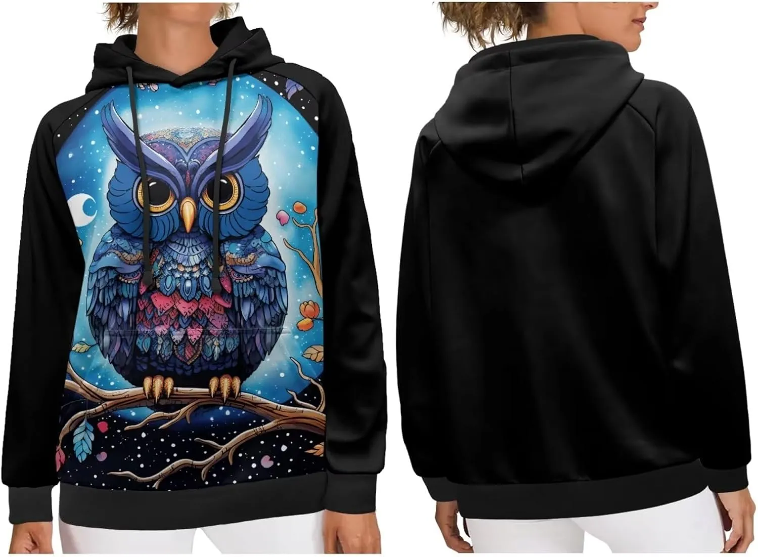 WELLFLYHOM Oversize Hoodies for Women Fashion Sweatshirt Long Sleeve Hooded Sweater Shirts Pullover Jumpers