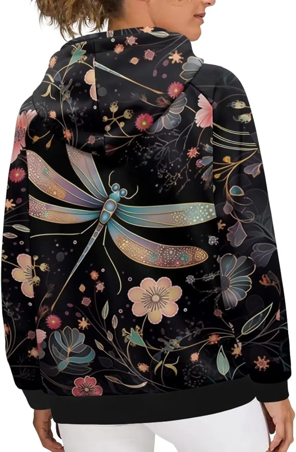 WELLFLYHOM Oversize Hoodies for Women Fashion Sweatshirt Long Sleeve Hooded Sweater Shirts Pullover Jumpers
