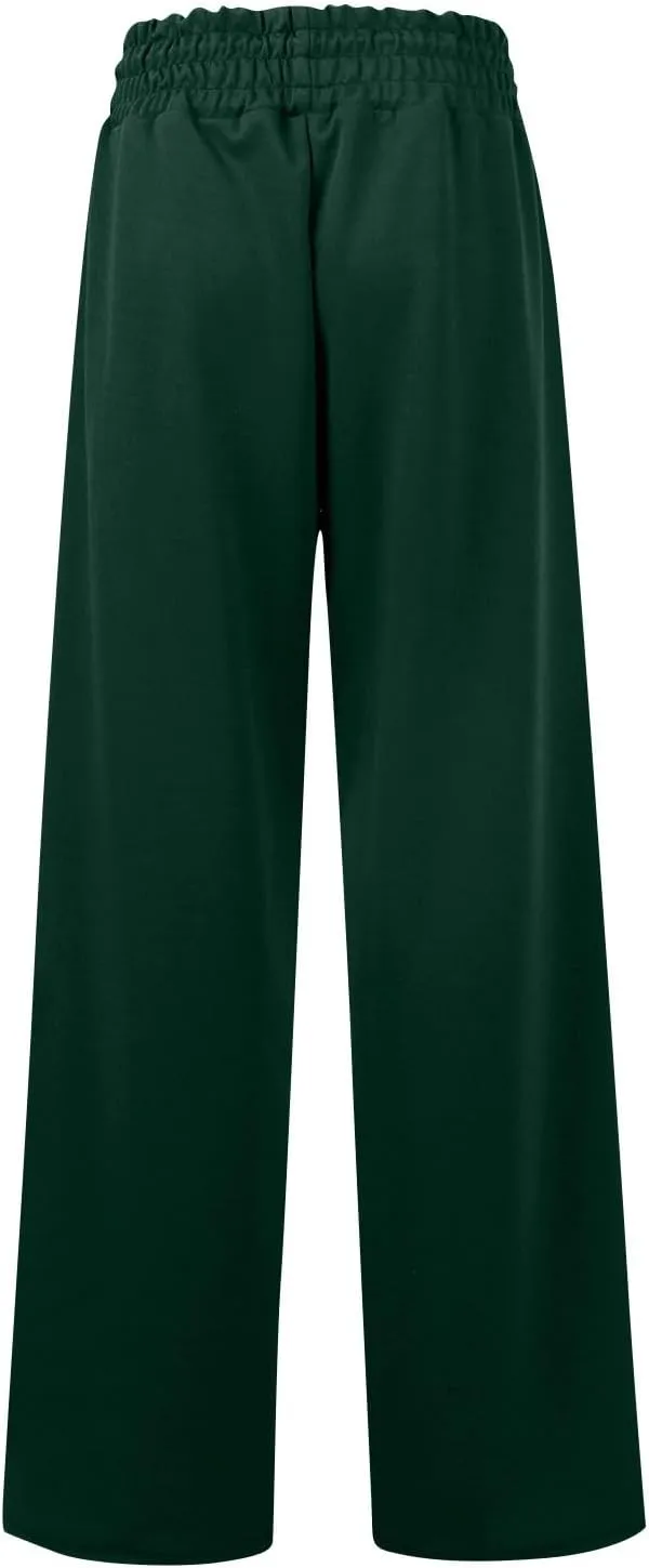 Wide Leg Sweatpants Women Trendy High Waisted Straight Leg Sweatpant for Women Lounge Workout Baggy Stretch Sweatpant