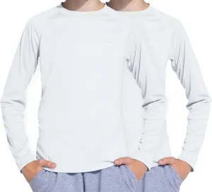 Willit Boys Rash Guard Swim Shirt UPF 50  Sun Protection Shirt Long Sleeve SPF Youth Fishing Quick Dry Shirt