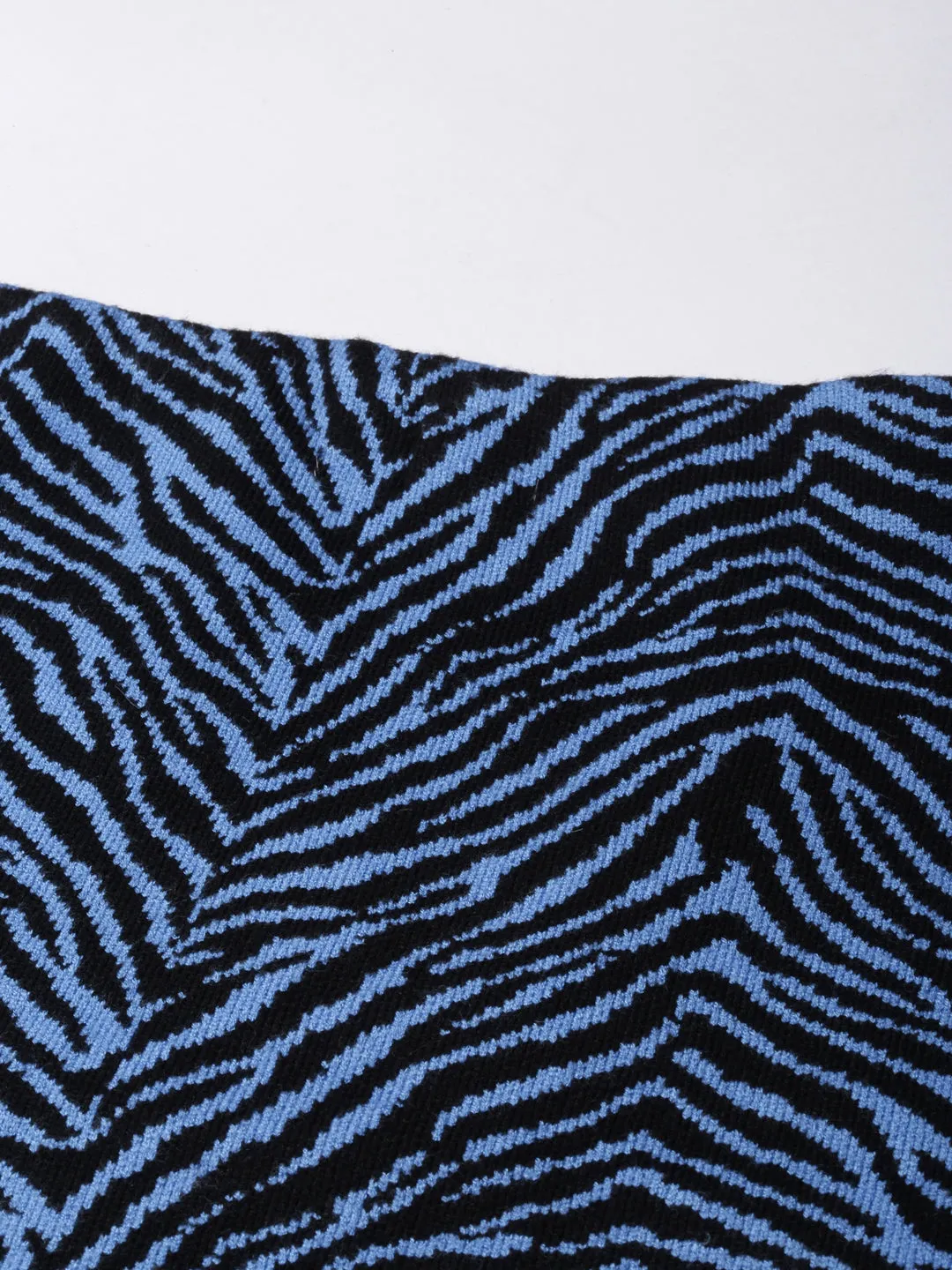 Women Blue Abstract Printed Mini Skirts