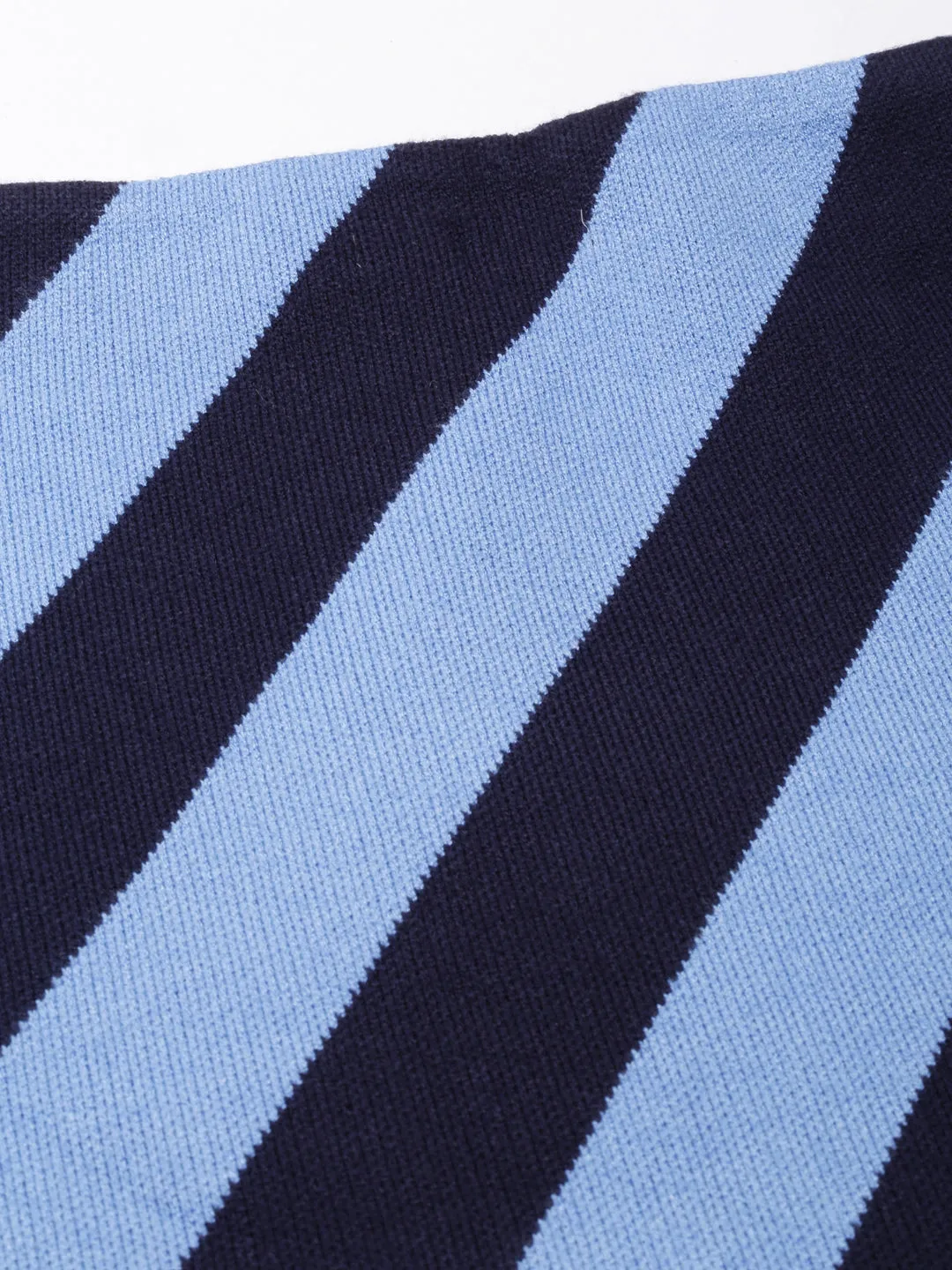 Women Blue Striped Pencil Mini Skirts