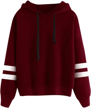 Women Fashion Loose Drawstring Hooded Sweatshirt Fall Long Sleeve Oversized Pullover Shirts Casual Athletic Tops