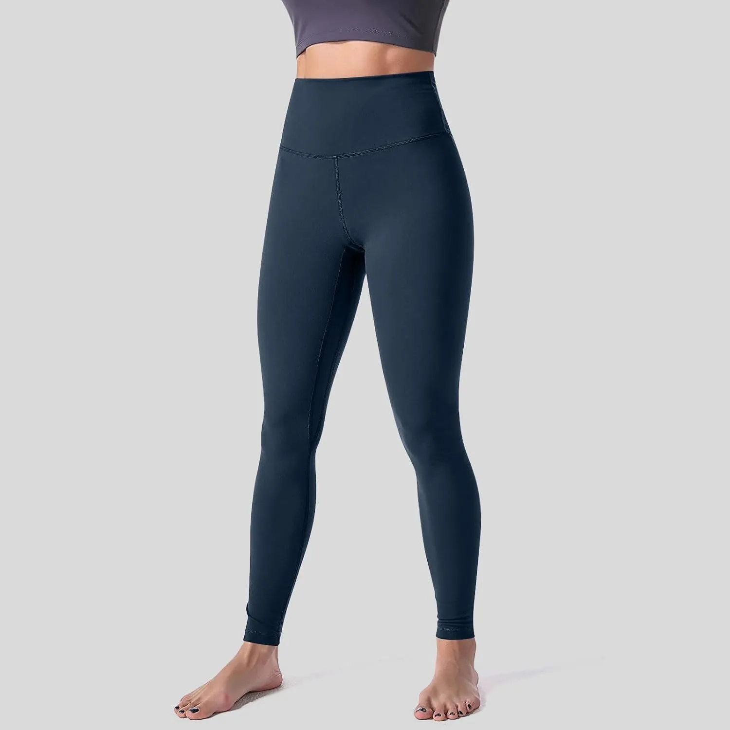 Women High Waisted Leggings Stretch Slim Butt Lifting Yoga Pant Through Tummy Control Sport Gym Lounge Tights Trouser